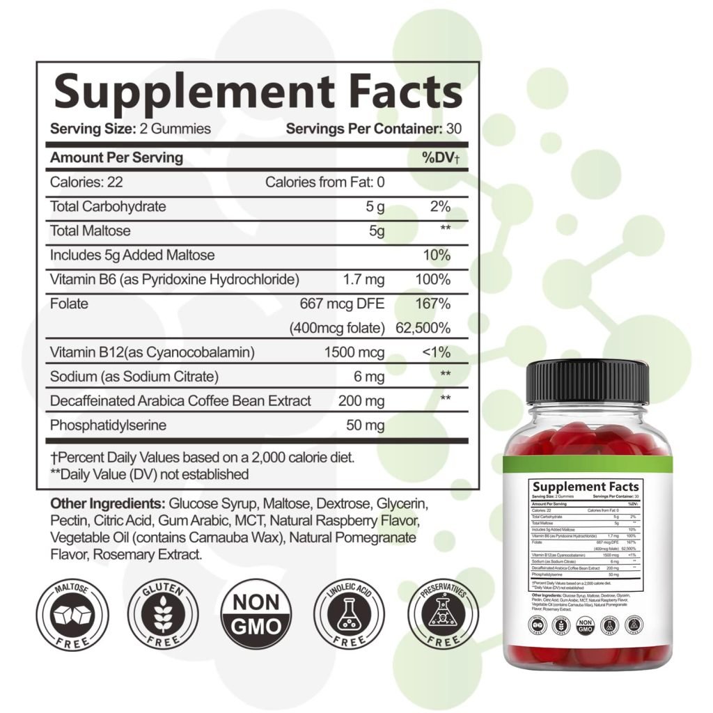 Brain Boost Gummies Nutritional Facts