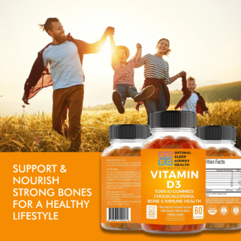 Vitamin D3 Gummies by Optimal Sleep Airway Health
