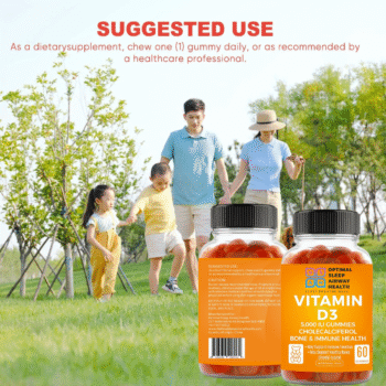 Vitamin D3 Gummies by Optimal Sleep Airway Health
