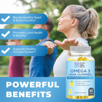 Omega 3 + DHA by Optimal Sleep Airway Health Benefits