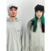 OSAH Hoodie close up with silver fabric that can help with EMF